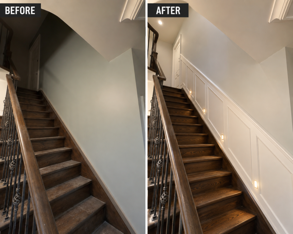 Accent walls and ceiling
